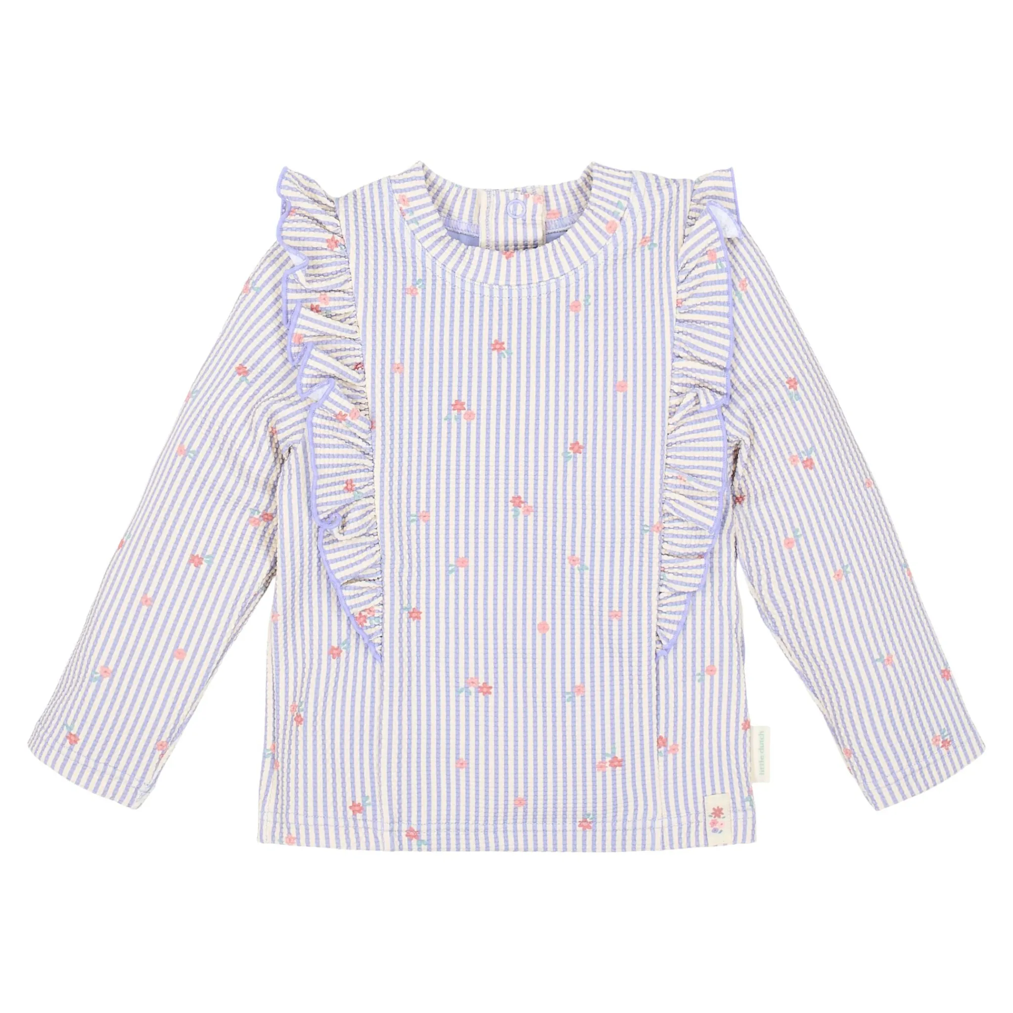 Little Dutch Long sleeve swim shirt - UPF 40 - Purple - Stripes Discount