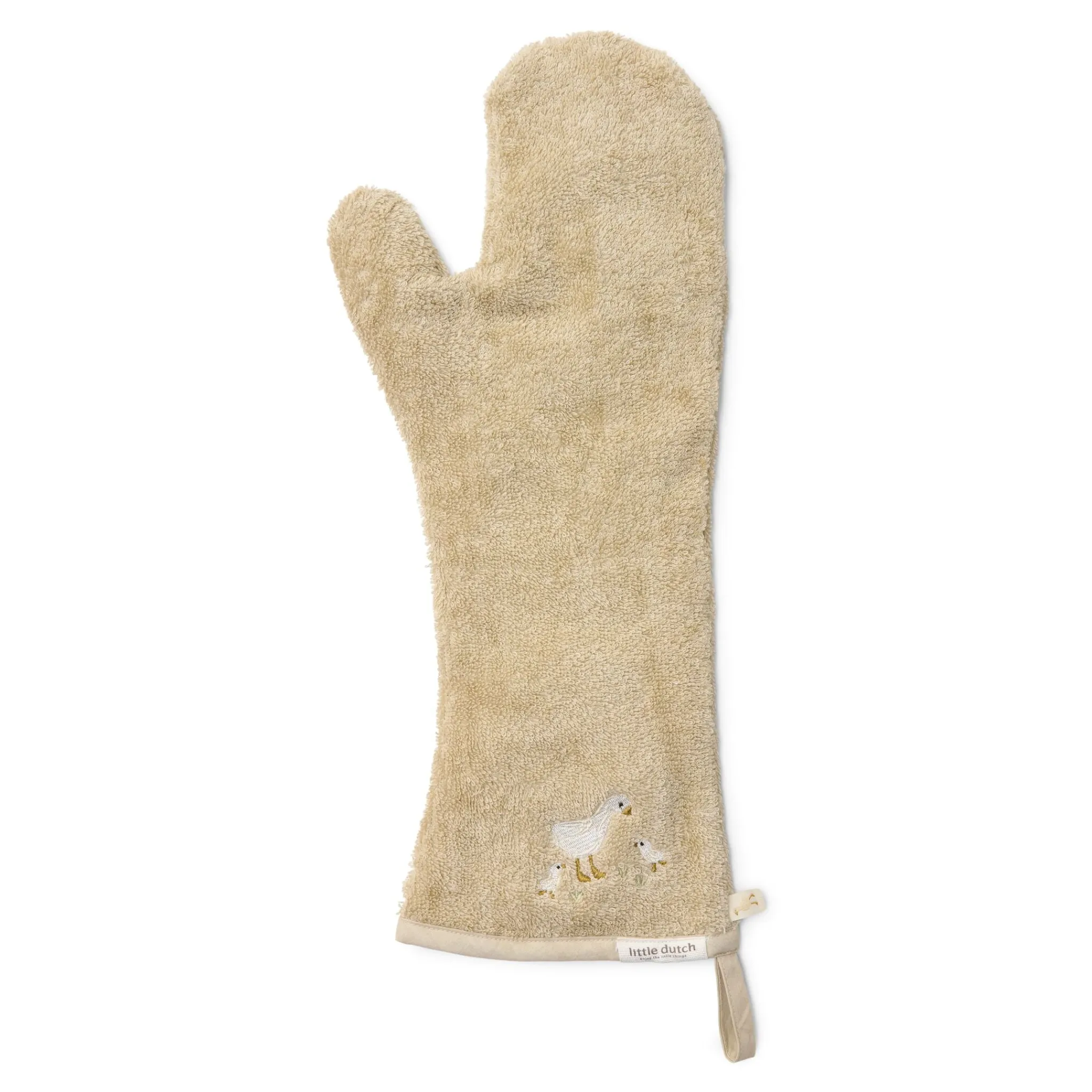 Little Dutch Long washcloth - Beige - Newborn Naturals - Little Goose Sale