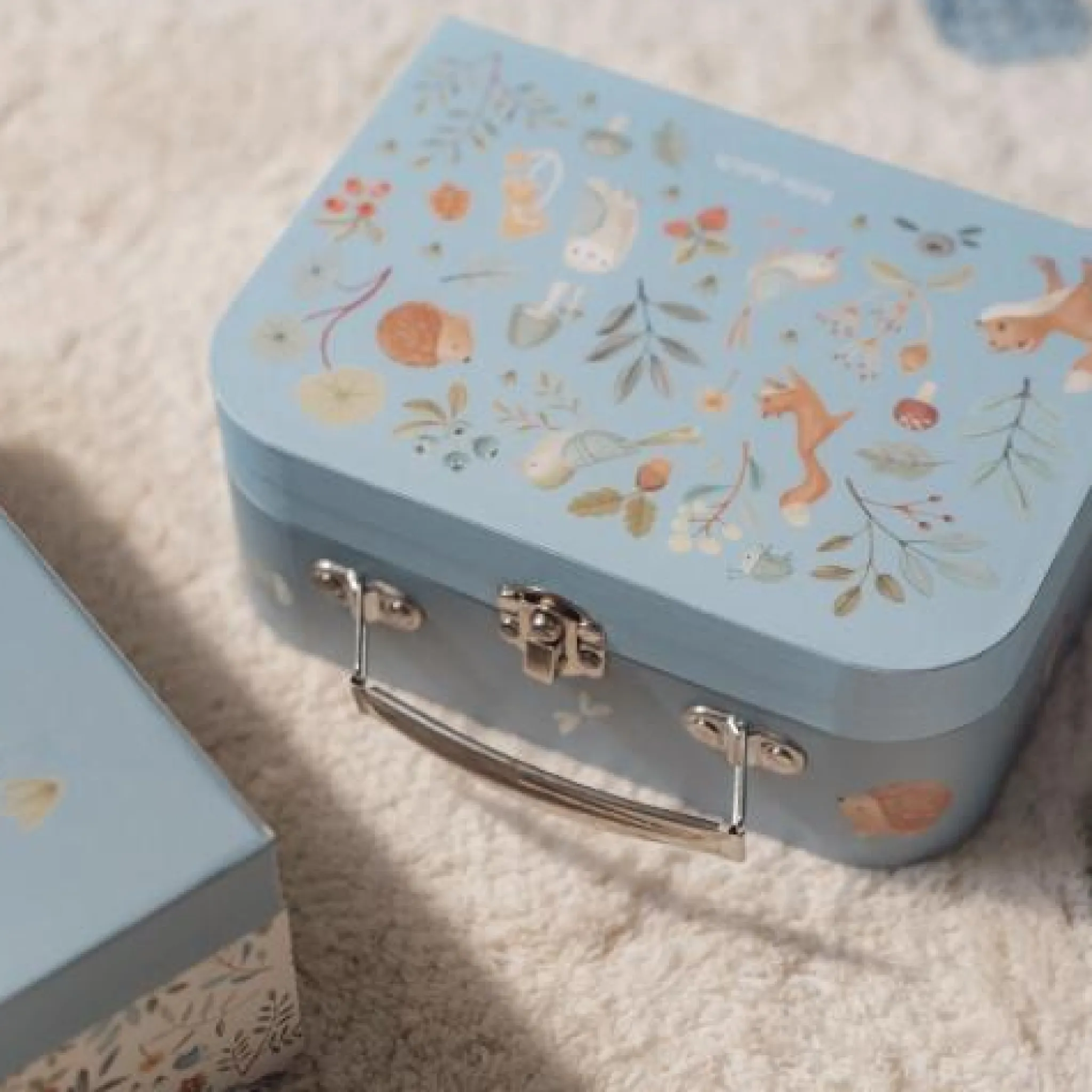 Little Dutch Luggage set - Blue - Forest Friends Hot