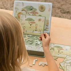 Little Dutch Magnetic game board Safari animals Clearance