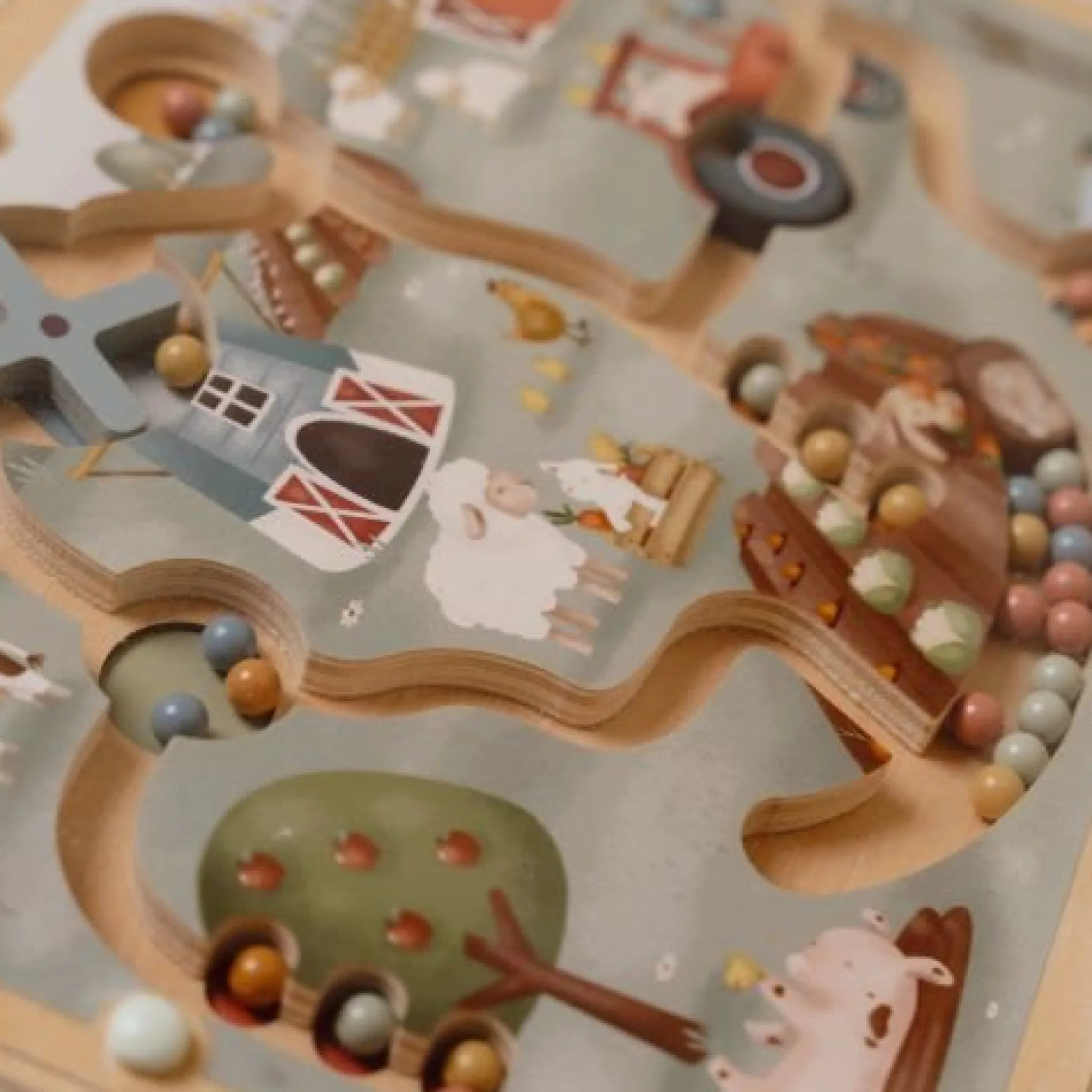 Little Dutch Magnetic maze - Multicolored - Little Farm Hot