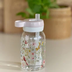 Little Dutch Mepal Drinking Bottle with Straw 450 ml - Pink Online