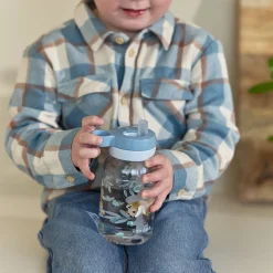 Little Dutch Mepal Drinking Bottle with Straw 450 ml - Blue Hot