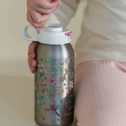 Little Dutch Mepal stainless steel insulated water bottle pop-up 500 ml - Pink Hot