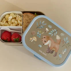 Little Dutch Mepal stainless steel lunch box with compartments - White Best