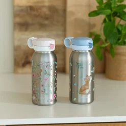 Little Dutch Mepal stainless steel pop-up water bottle 600 ml - White