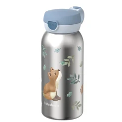 Little Dutch Mepal stainless steel pop-up water bottle 600 ml - White