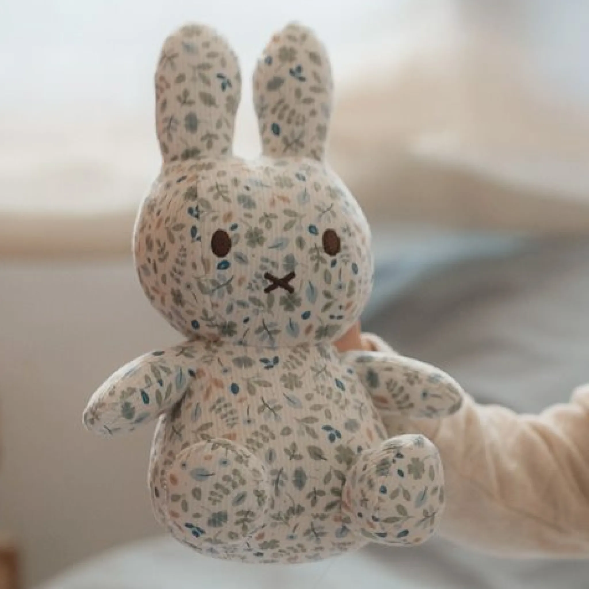 Little Dutch miffy cuddle all-over print 20 cm - Blue - Lucky Leaves Best