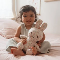 Little Dutch miffy cuddle all-over print 30 cm - Pink - Lucky Blossom Clearance