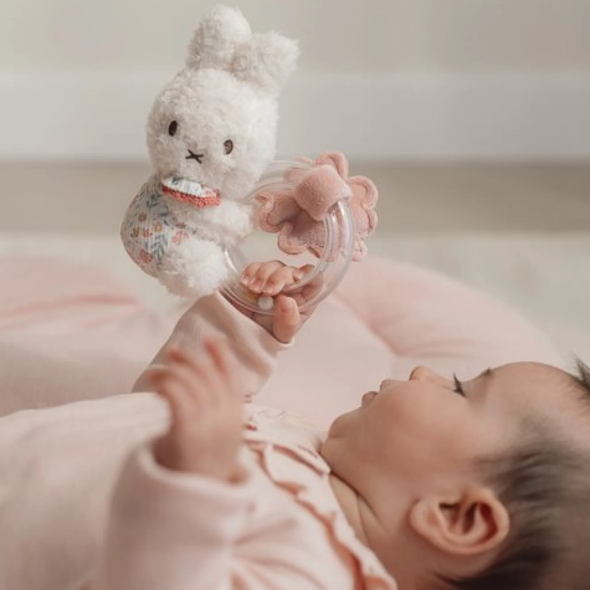 Little Dutch miffy ring rattle - Pink - Lucky Blossom Outlet