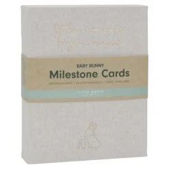 Little Dutch Milestone cards - Green - Baby Bunny New