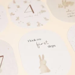 Little Dutch Milestone cards - Green - Baby Bunny New