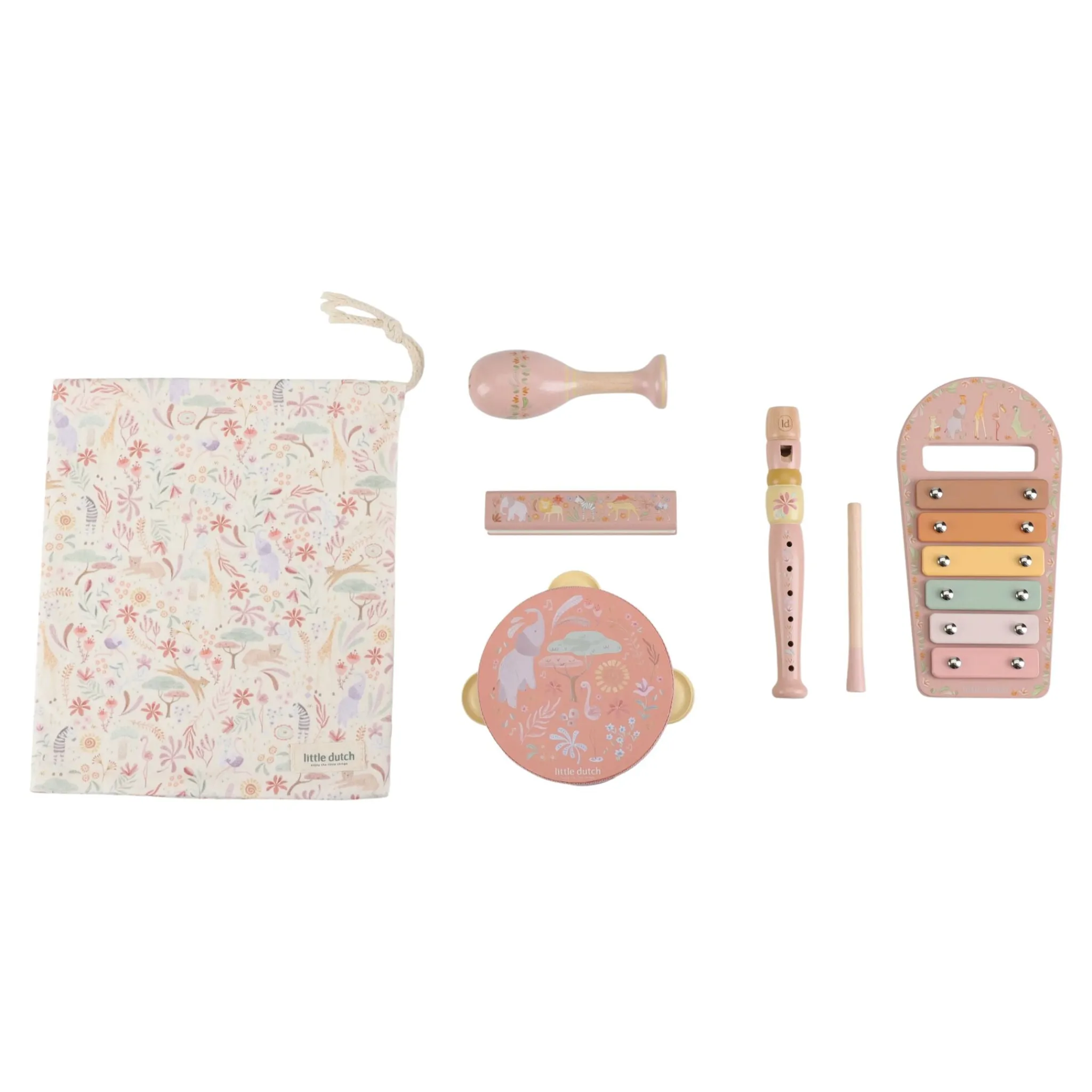 Little Dutch Music set - Pink - Safari Friends Discount