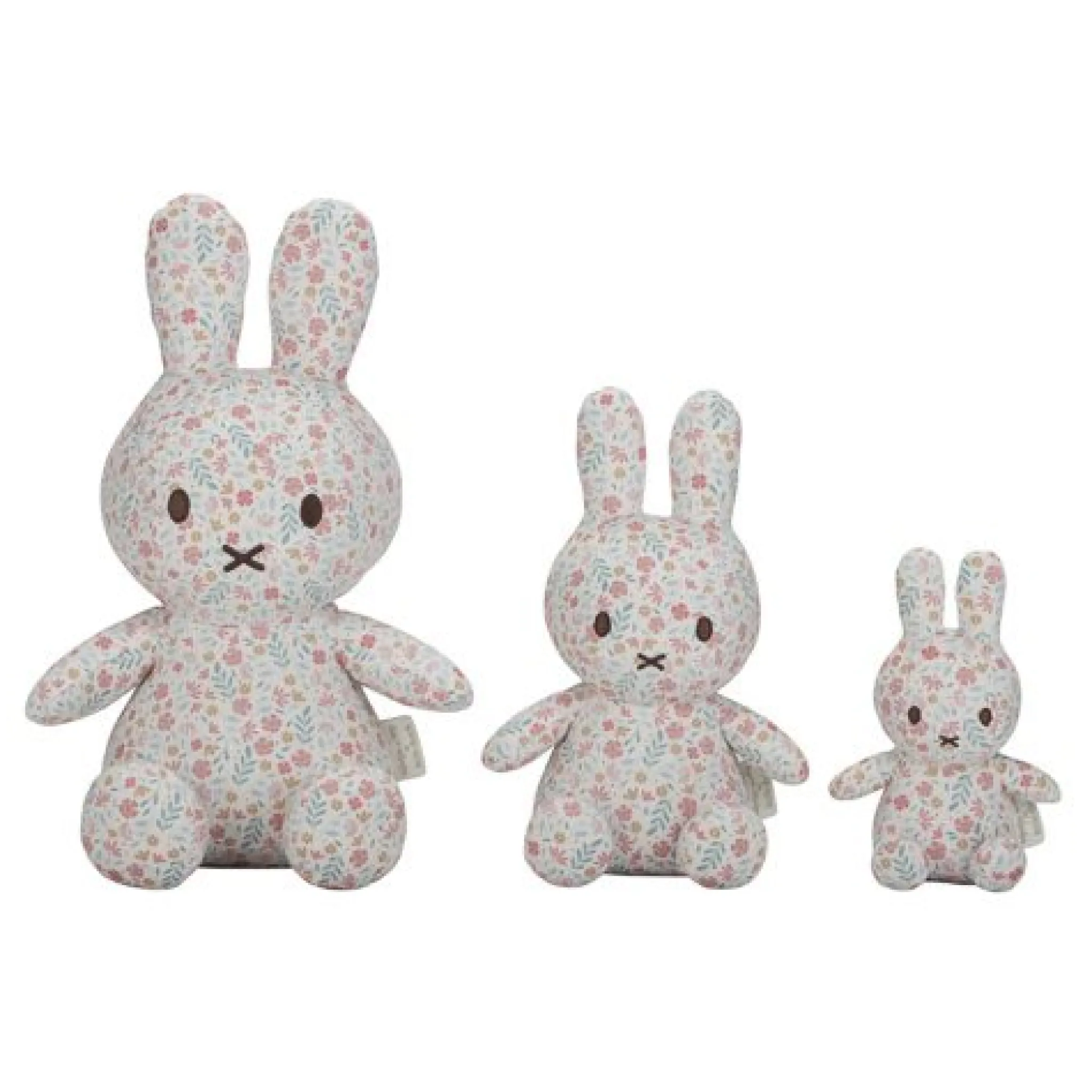Little Dutch nijntje plush all-over print 15 cm - Pink - Lucky Blossom New