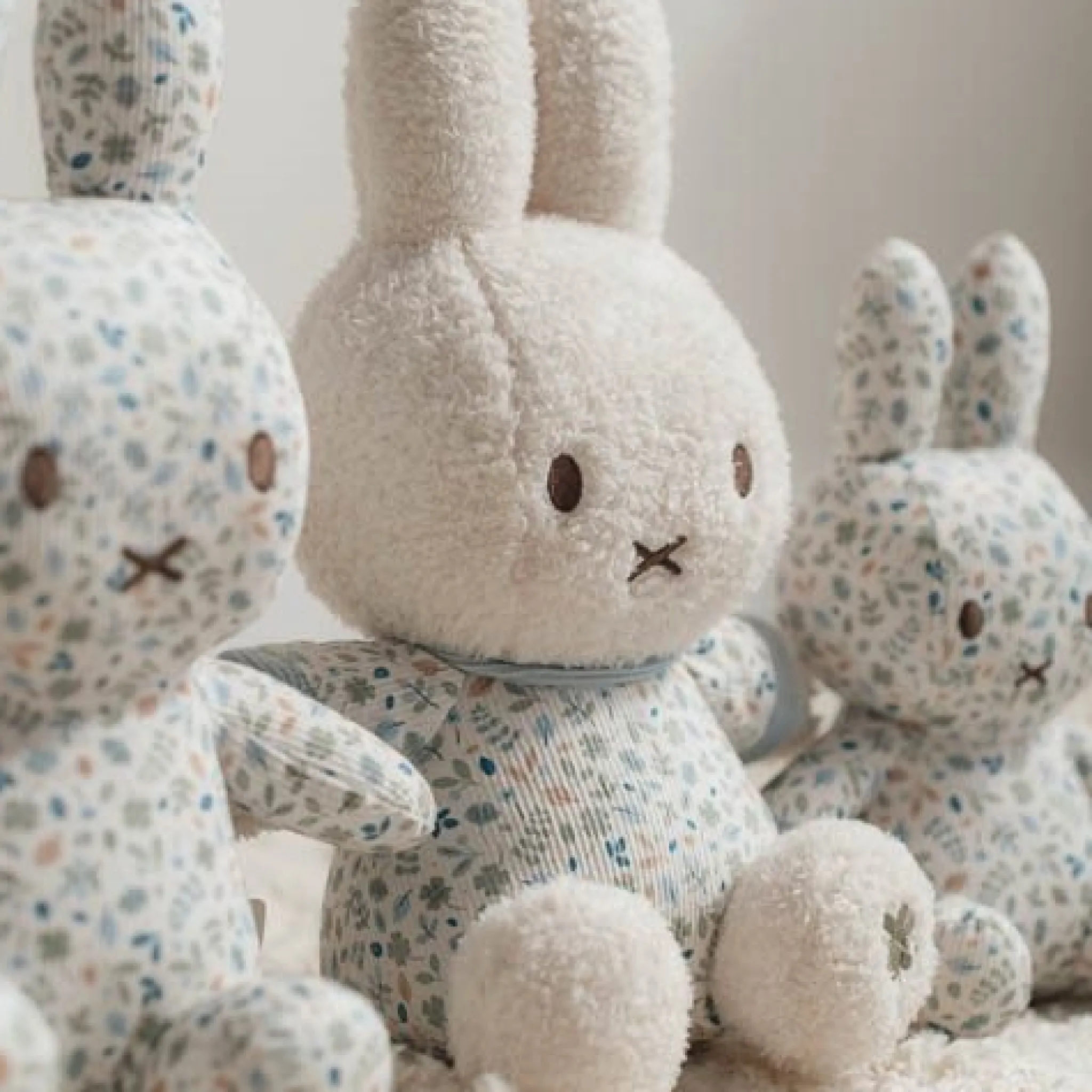 Little Dutch nijntje plush all-over print 15 cm - Blue - Lucky Leaves Outlet