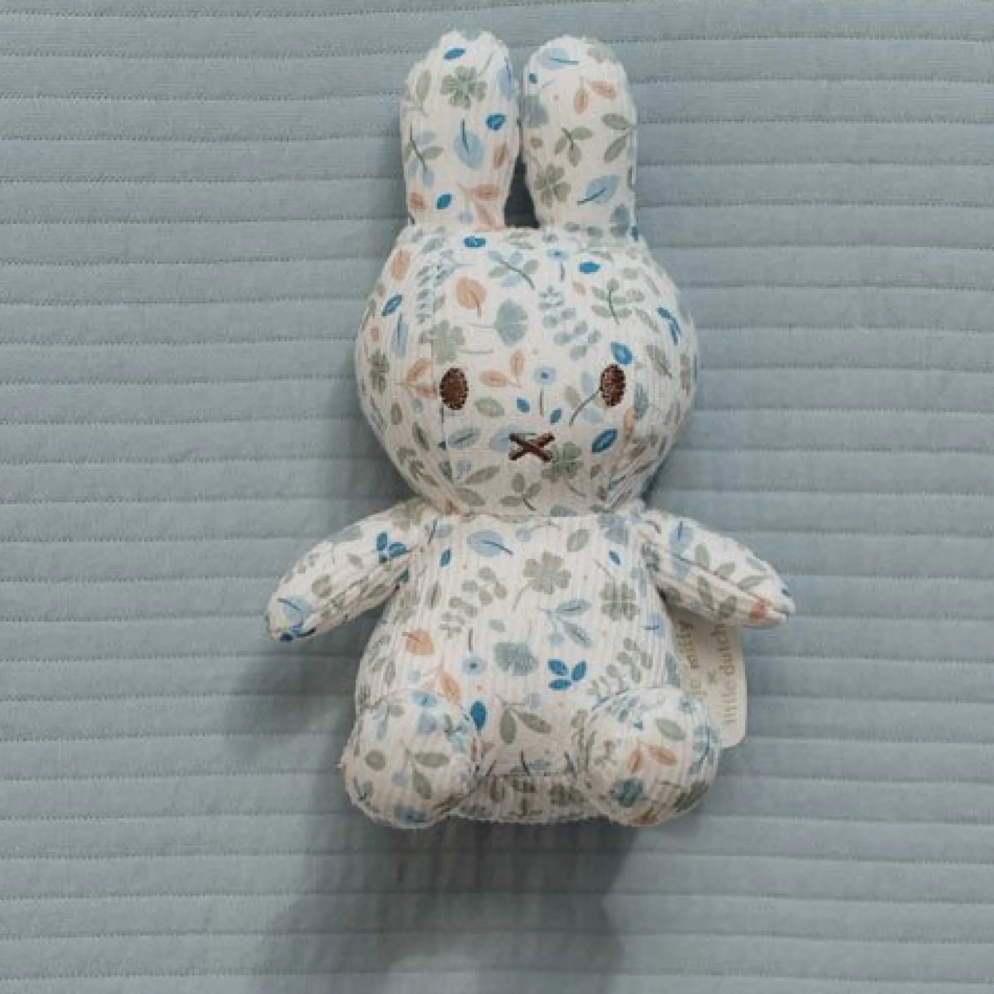 Little Dutch nijntje plush all-over print 15 cm - Blue - Lucky Leaves Outlet