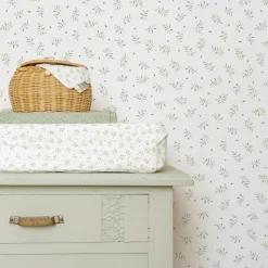 Little Dutch Non-woven wallpaper - Multicolored - Essentials - Blueberry Leaves Clearance