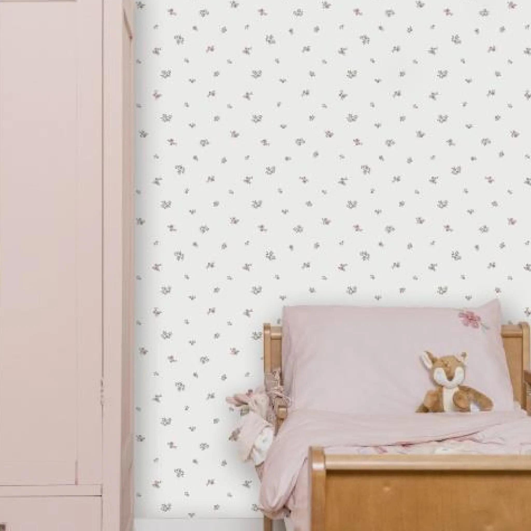 Little Dutch Non-woven wallpaper - Multicolored - Fairy Garden - Fairy Blossom