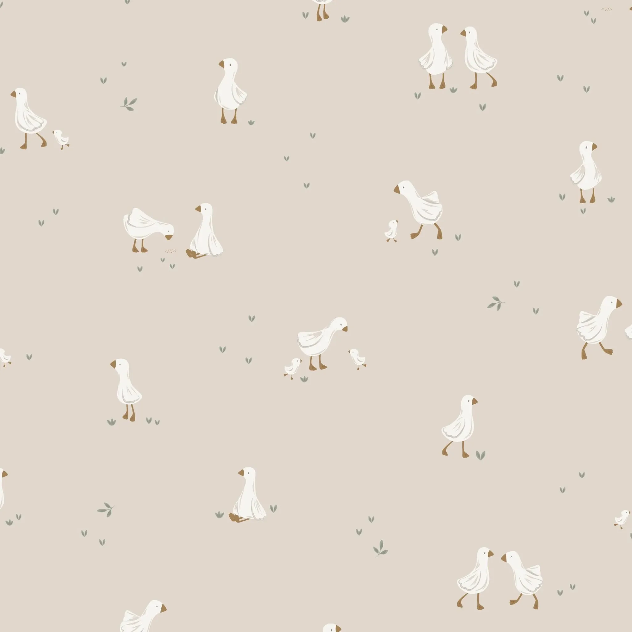 Little Dutch Non-woven wallpaper – White – Little Goose Clearance