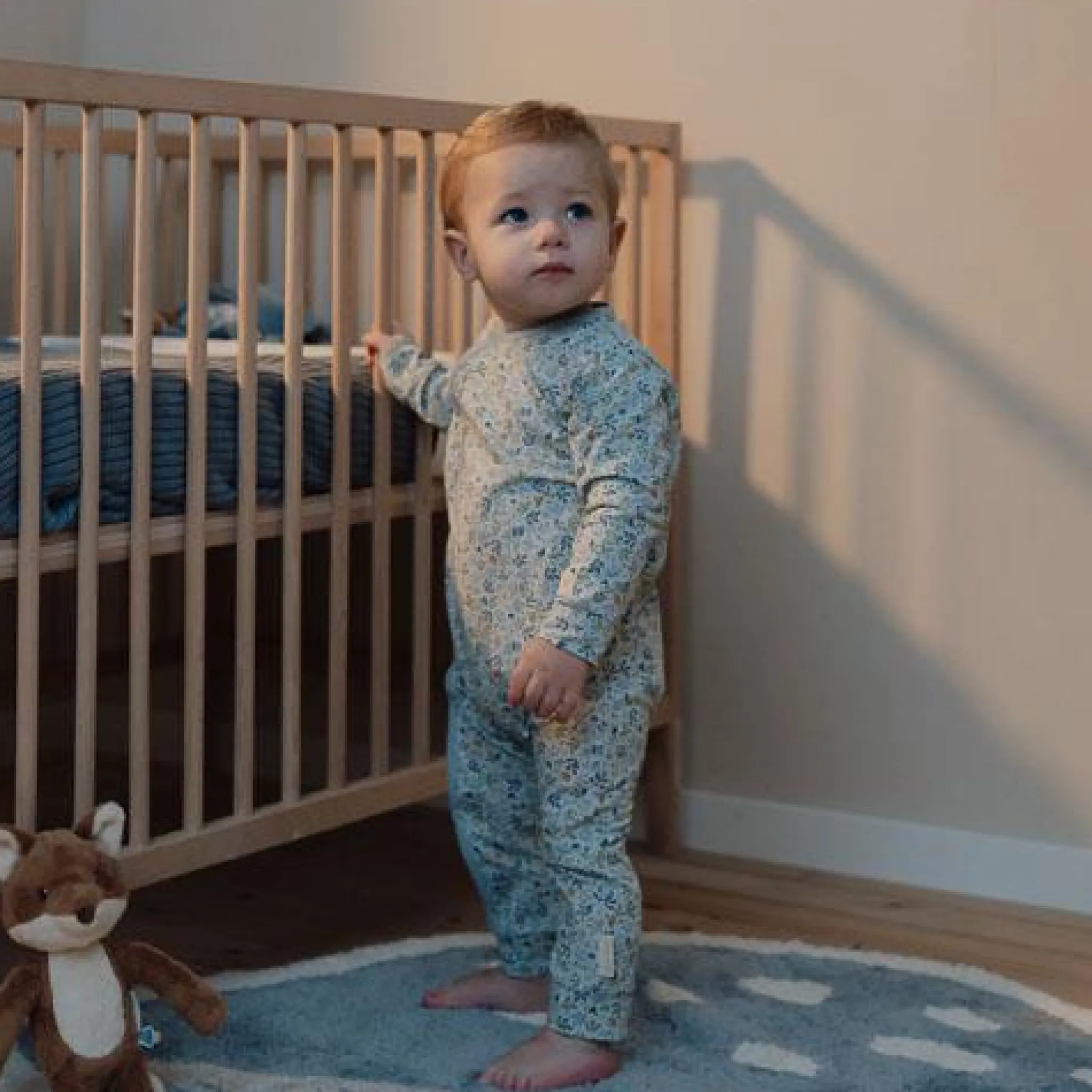 Little Dutch One-piece pajamas - Blue - Forest Friends - Forest Adventure Discount