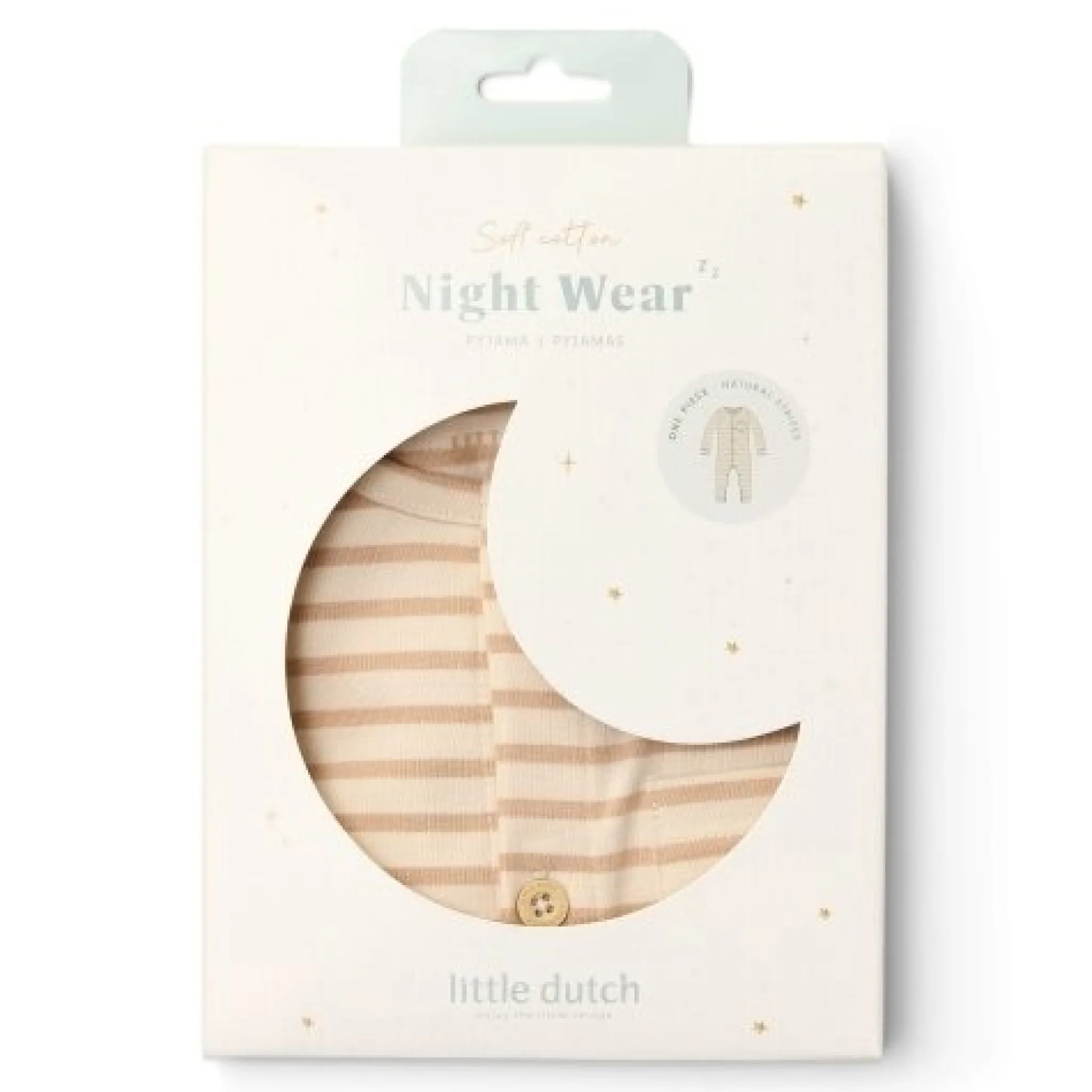 Little Dutch One -piece pajamas - sand - striped Sale