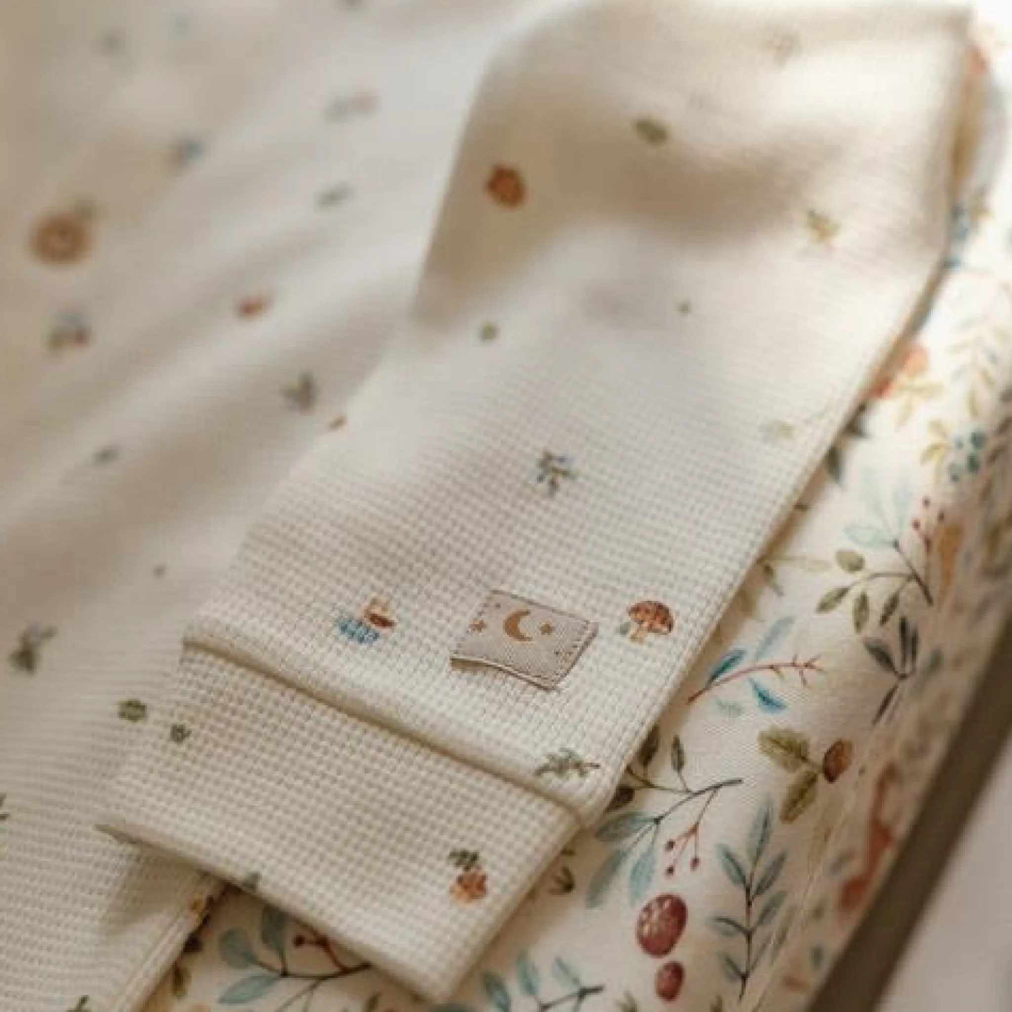 Little Dutch One-piece pajamas - White - Forest Friends - Forest Treasures