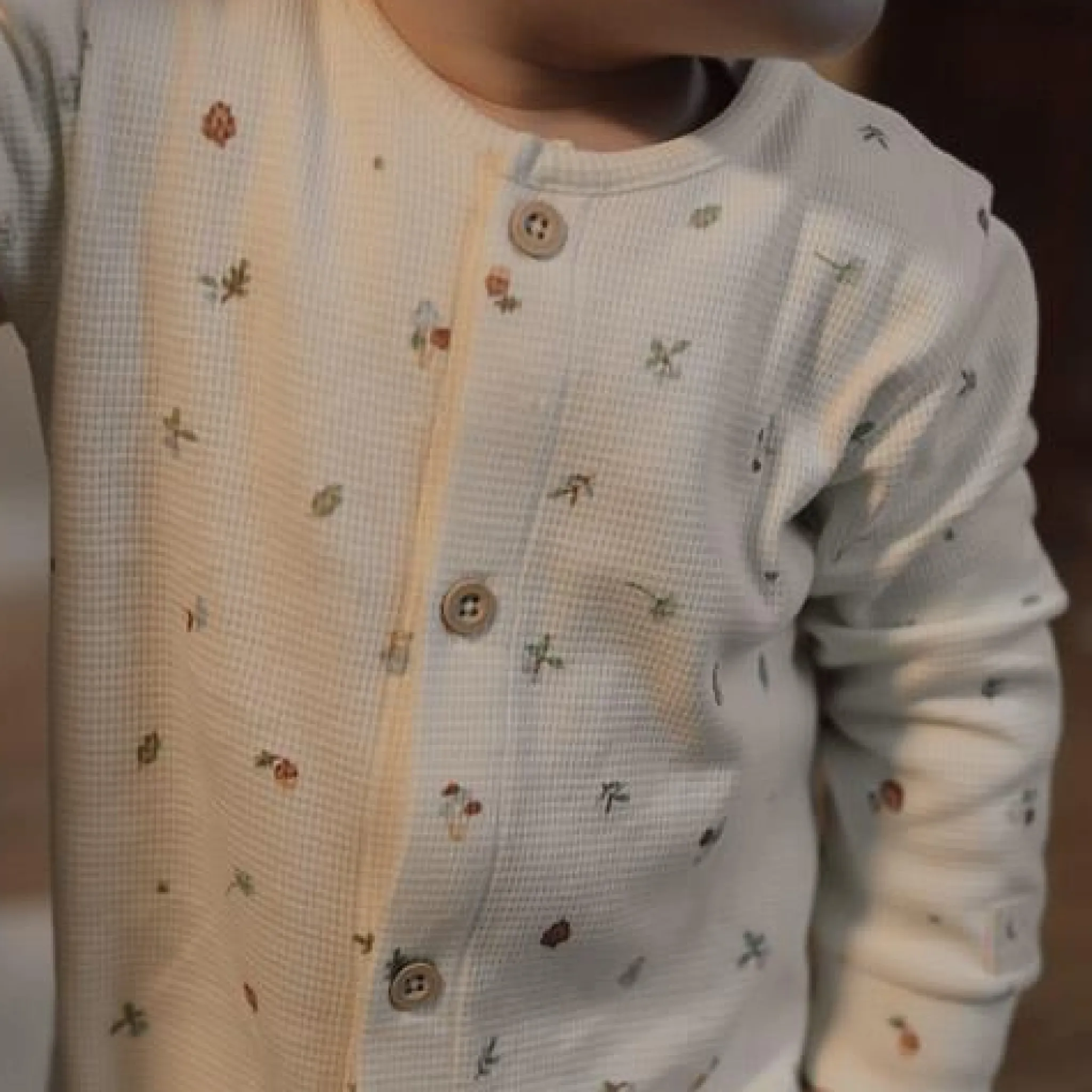 Little Dutch One-piece pajamas - White - Forest Friends - Forest Treasures
