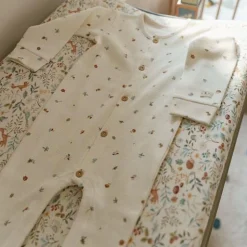 Little Dutch One-piece pajamas - White - Forest Friends - Forest Treasures