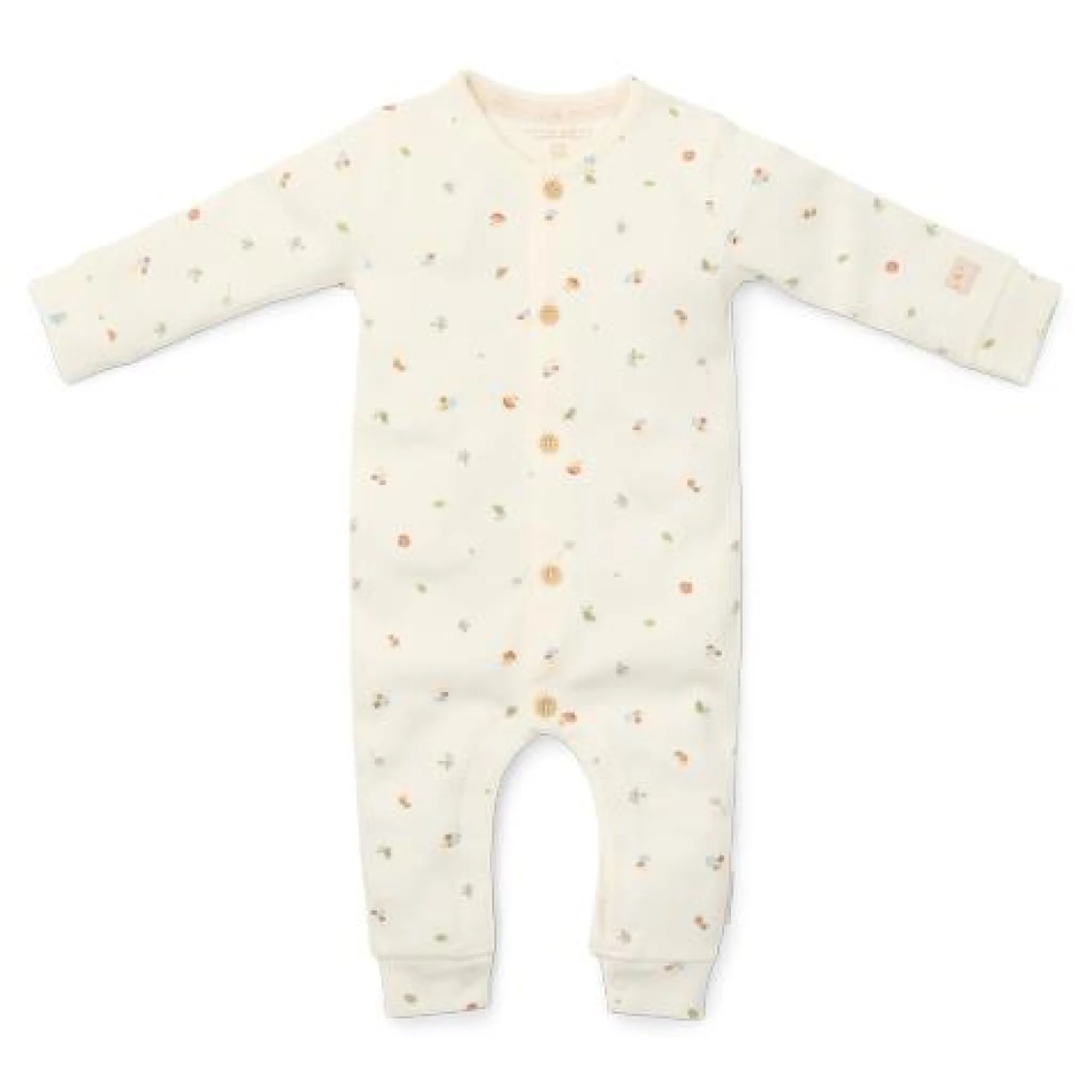 Little Dutch One-piece pajamas - White - Forest Friends - Forest Treasures
