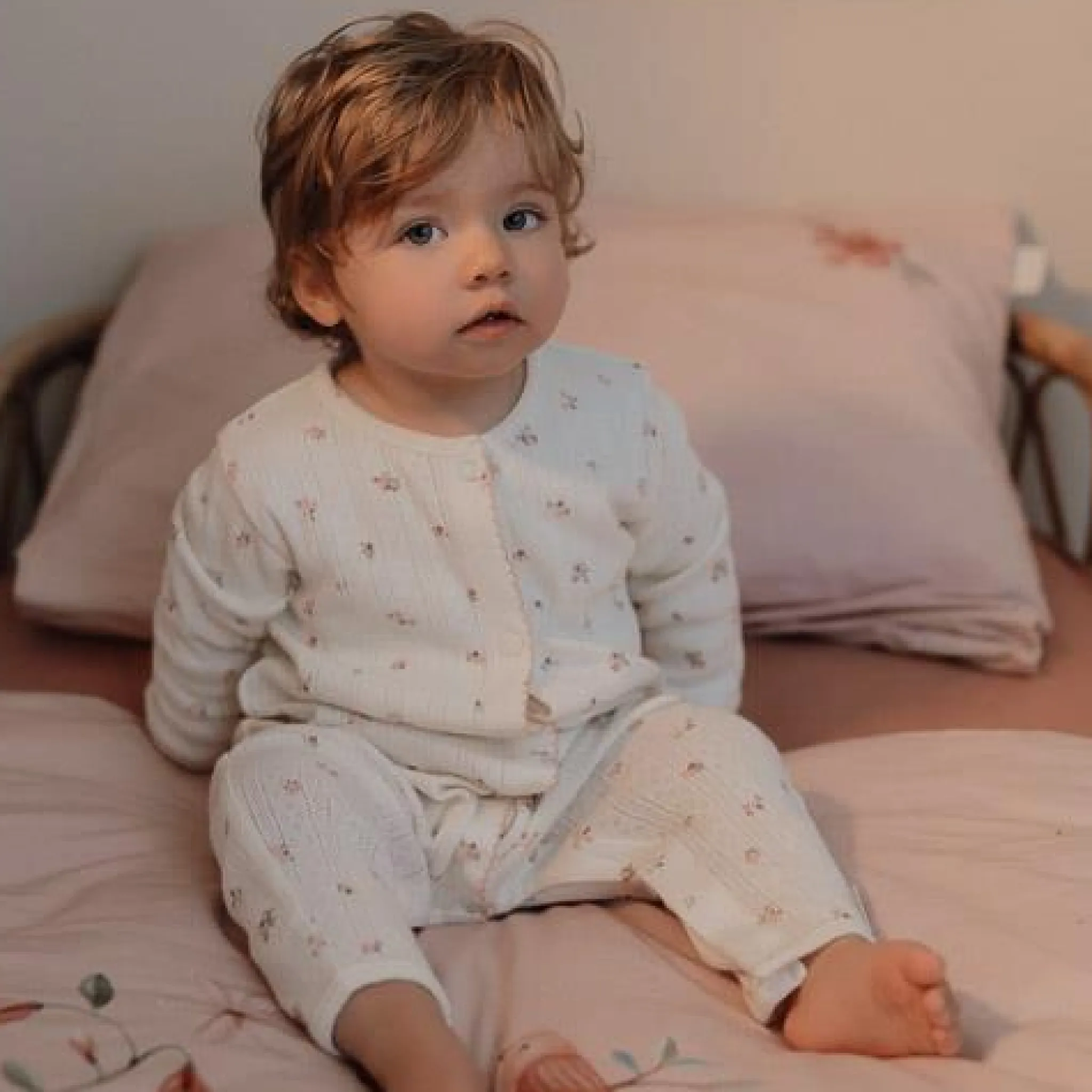 Little Dutch One-piece pajama - White - Fairy Garden - Fairy Blossom Hot