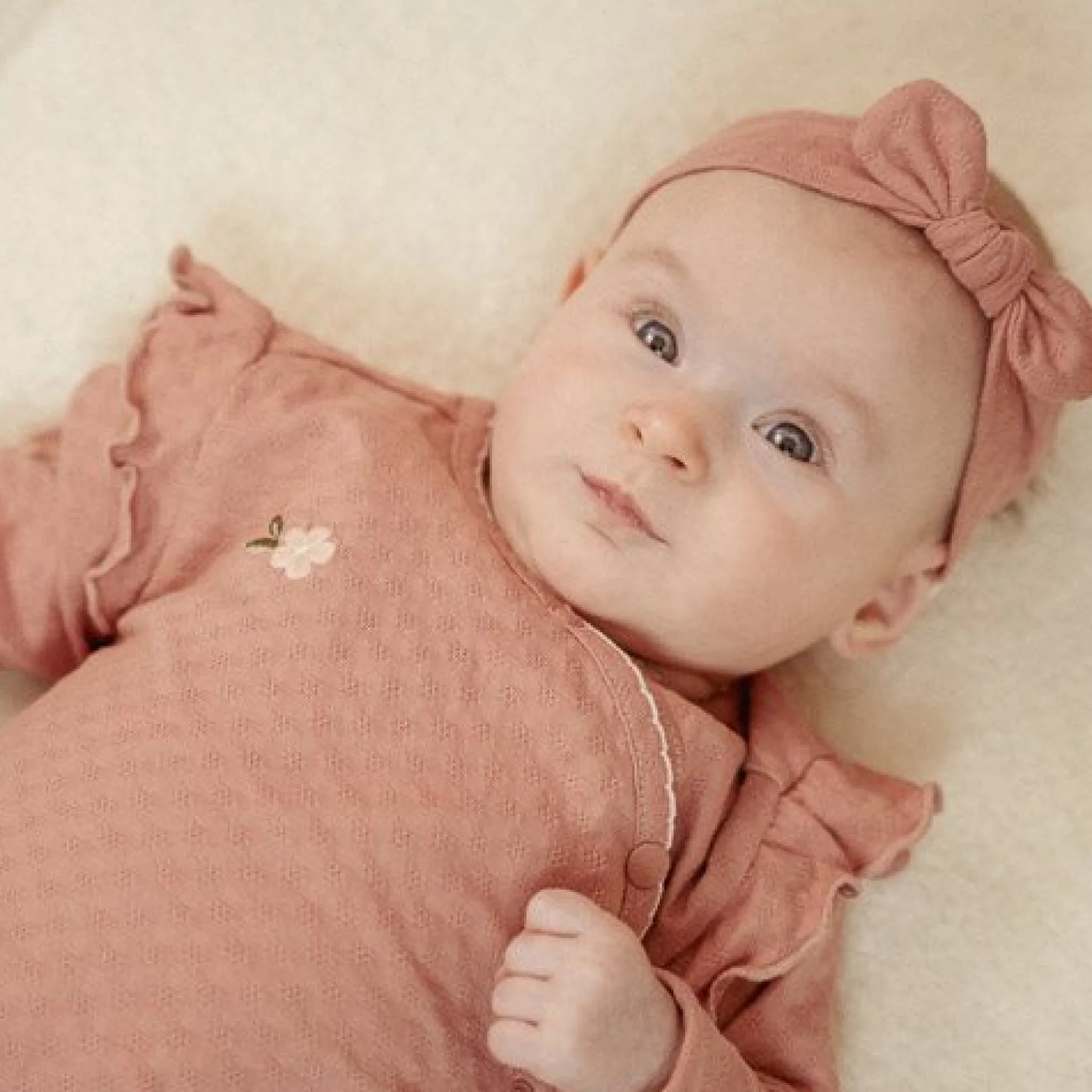 Little Dutch Onesie - Long sleeves - Pink - Fairy Garden Sale