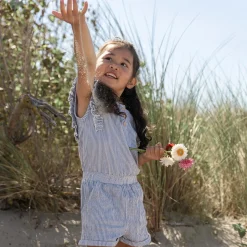 Little Dutch Overalls - Blue - Denim Blue Stripe Hot