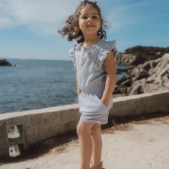 Little Dutch Overalls - Blue - Denim Blue Stripe Hot