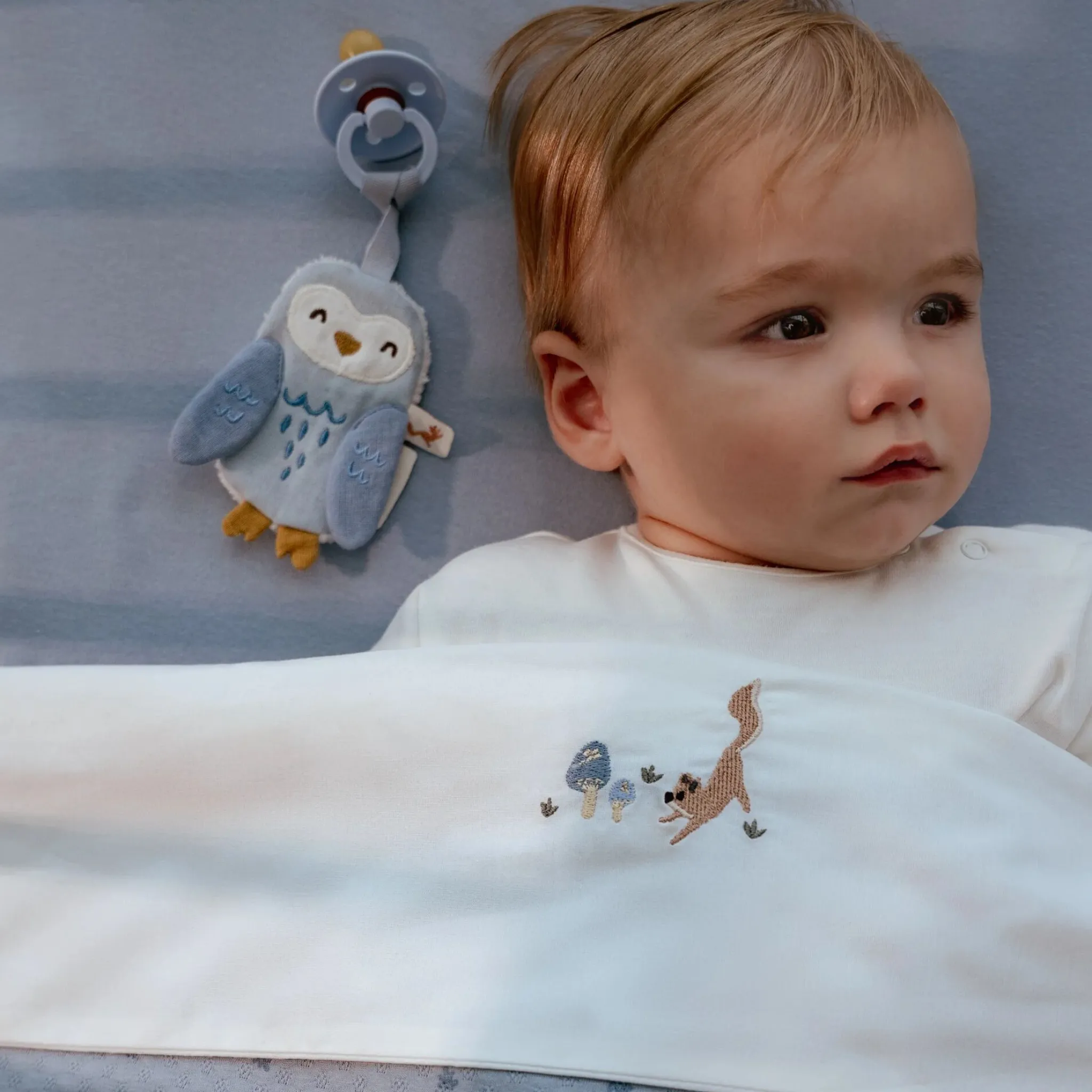 Little Dutch Pacifier cloth - Blue - Forest Friends Online