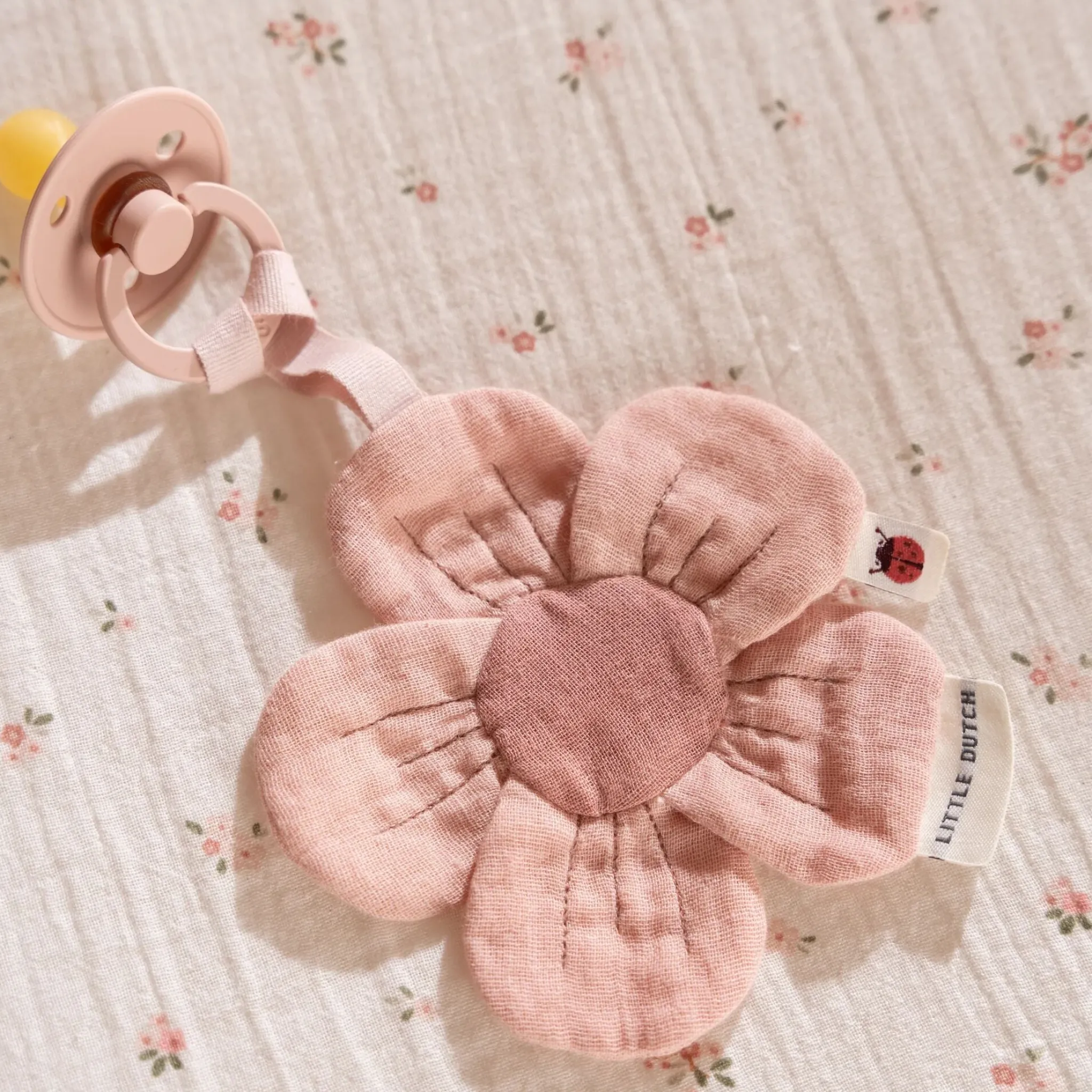 Little Dutch Pacifier cloth - Pink - Fairy Garden Sale