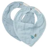 Little Dutch 2-pack bandana bib - Blue - Essentials Discount