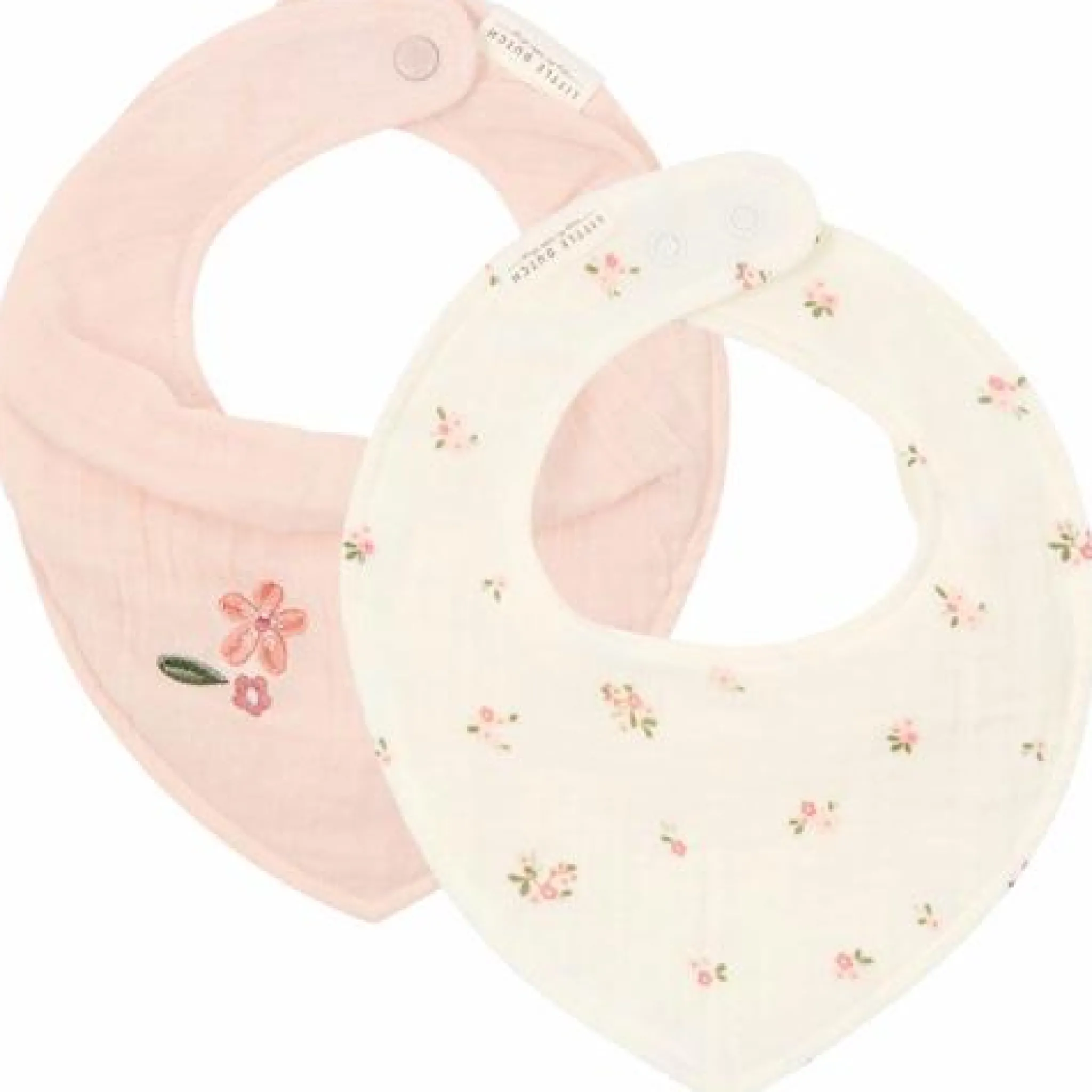 Little Dutch 2-pack Bandana bib - White - Fairy Garden - Fairy Blossom Hot