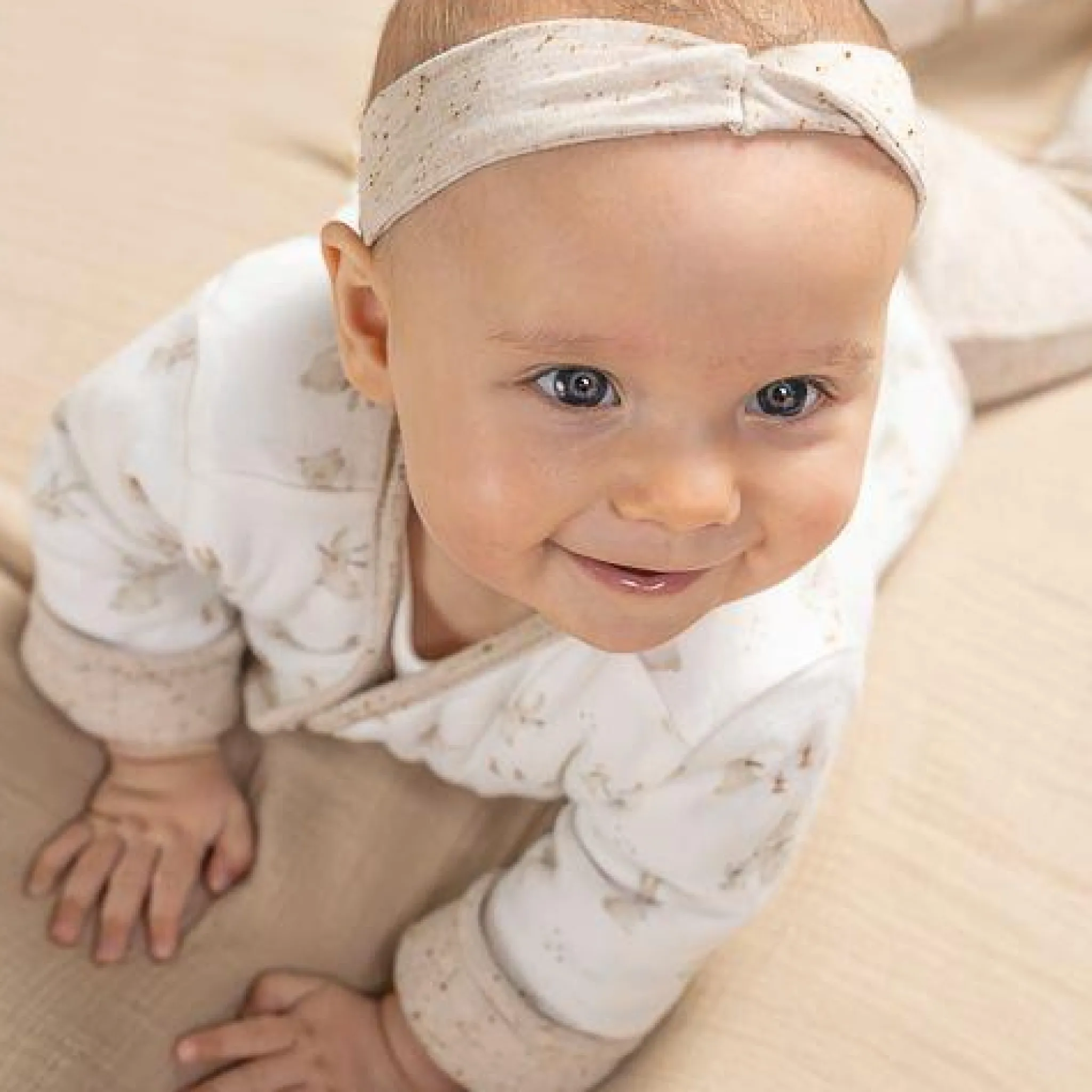 Little Dutch 2 -pack hair bands - Sand - Newborn Naturals - Baby Bunny Best