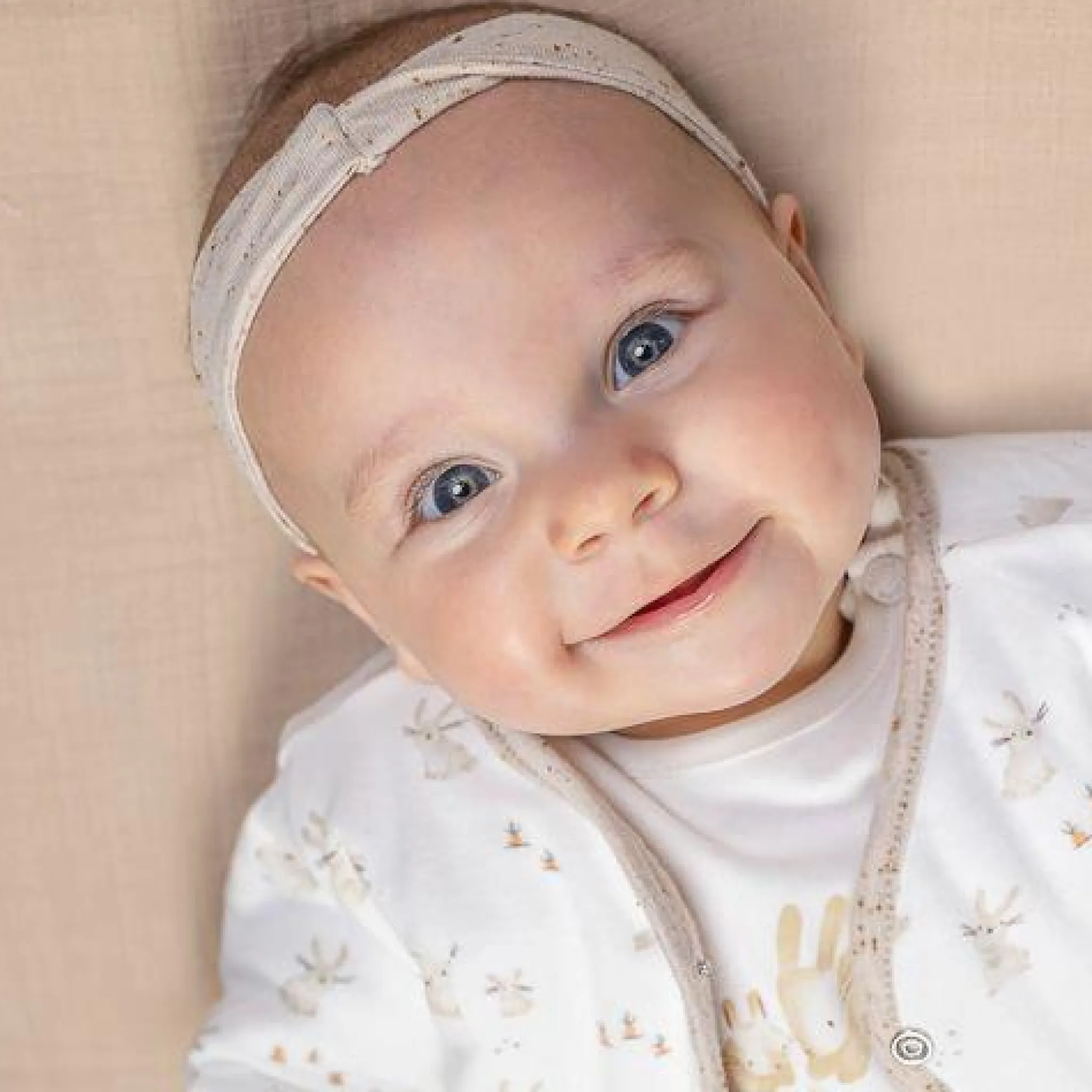 Little Dutch 2 -pack hair bands - Sand - Newborn Naturals - Baby Bunny Best