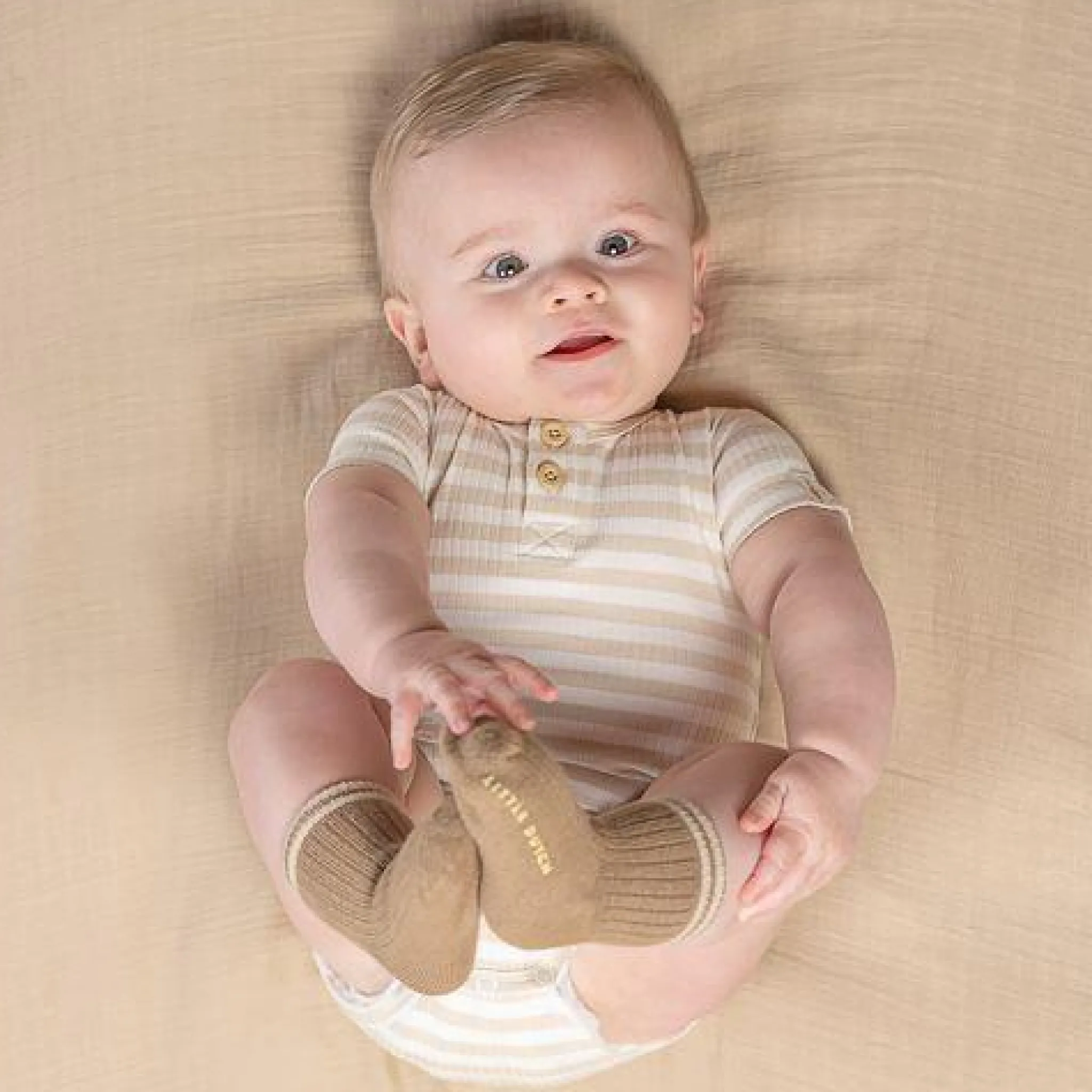 Little Dutch 3-pack socks - Sand - Newborn Naturals - Baby Bunny Discount