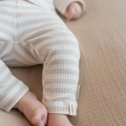 Little Dutch Pants - Sand - Newborn Naturals - striped Outlet