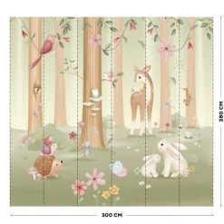 Little Dutch Photo wallpaper - Multicolored - Fairy Garden Hot
