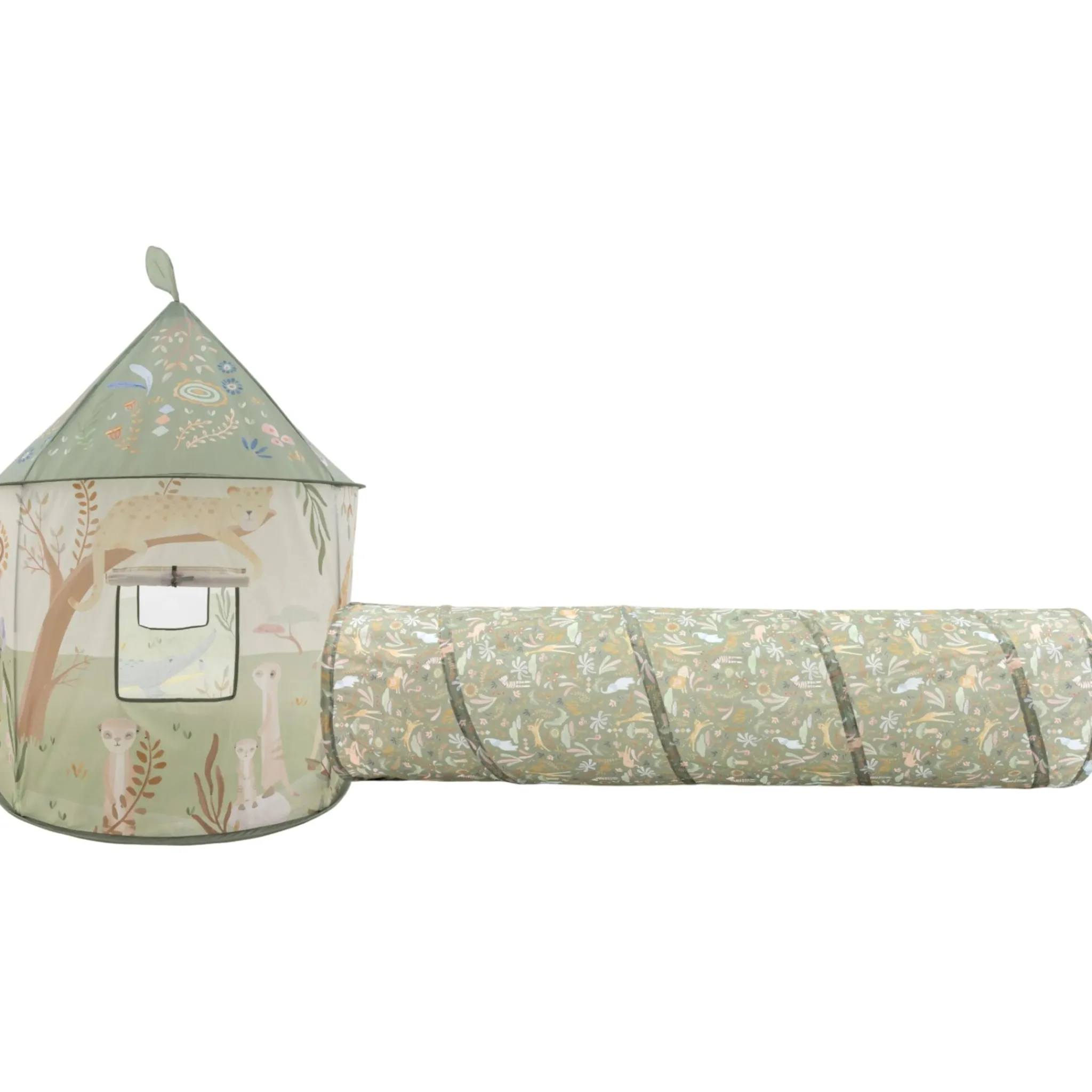 Little Dutch Play tent - Crawl tunnel - Green