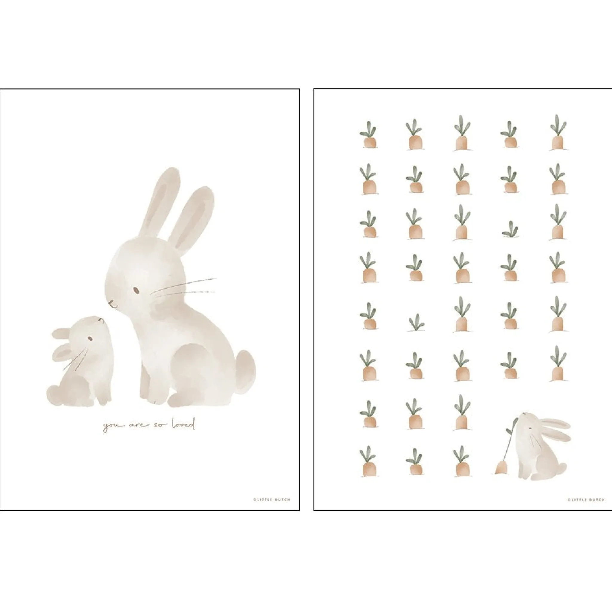 Little Dutch Poster Baby Bunny - A3 Sale