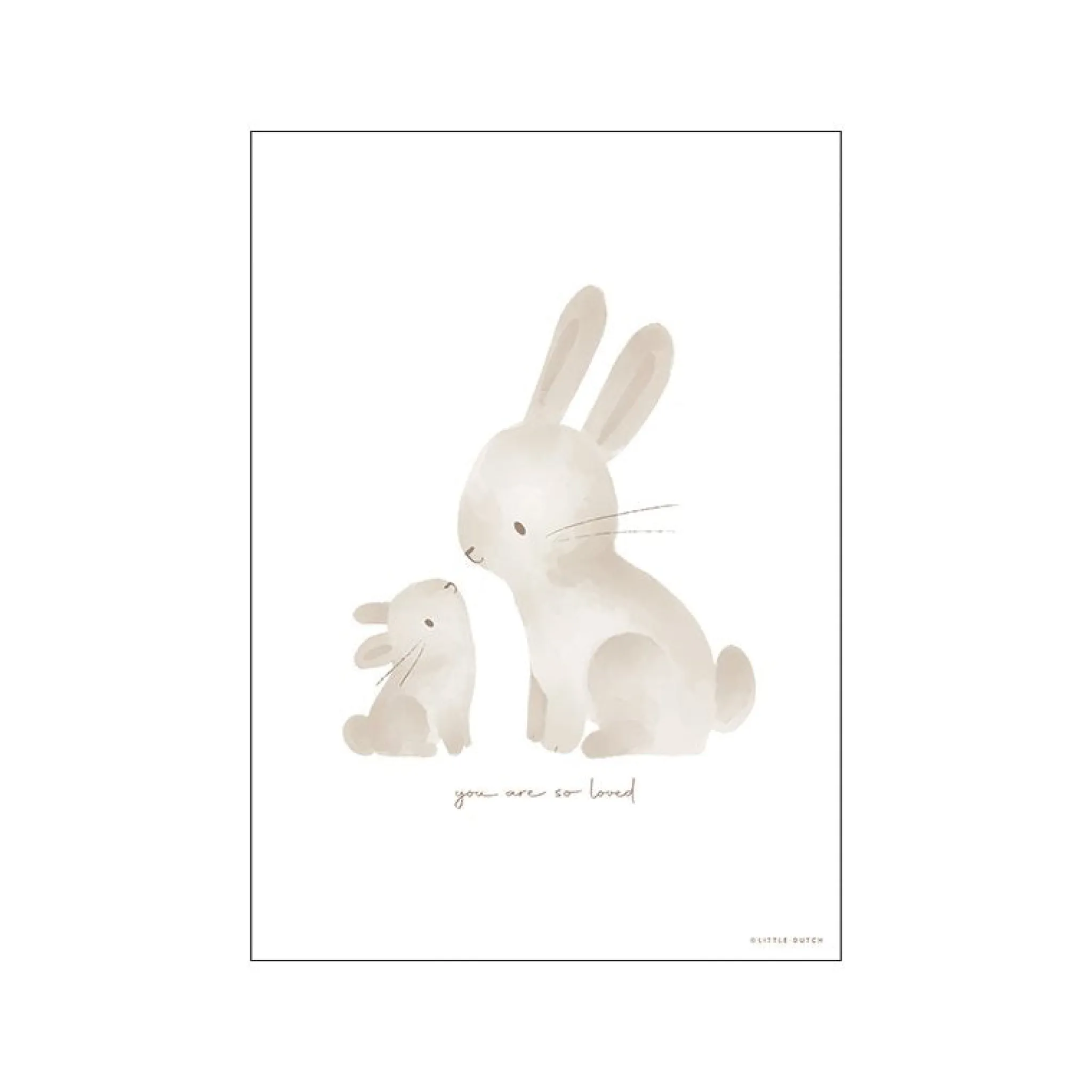 Little Dutch Poster Baby Bunny - A3 Sale