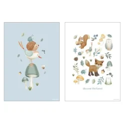 Little Dutch Poster - Size A3 - Forest Friends - Forest Wonders Sale