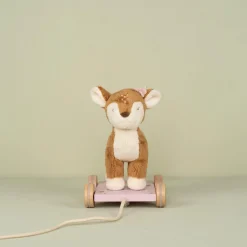 Little Dutch Pull Animal Deer - Pink - Fairy Garden Hot