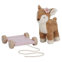 Little Dutch Pull Animal Deer - Pink - Fairy Garden Hot