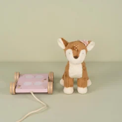 Little Dutch Pull Animal Deer - Pink - Fairy Garden Hot