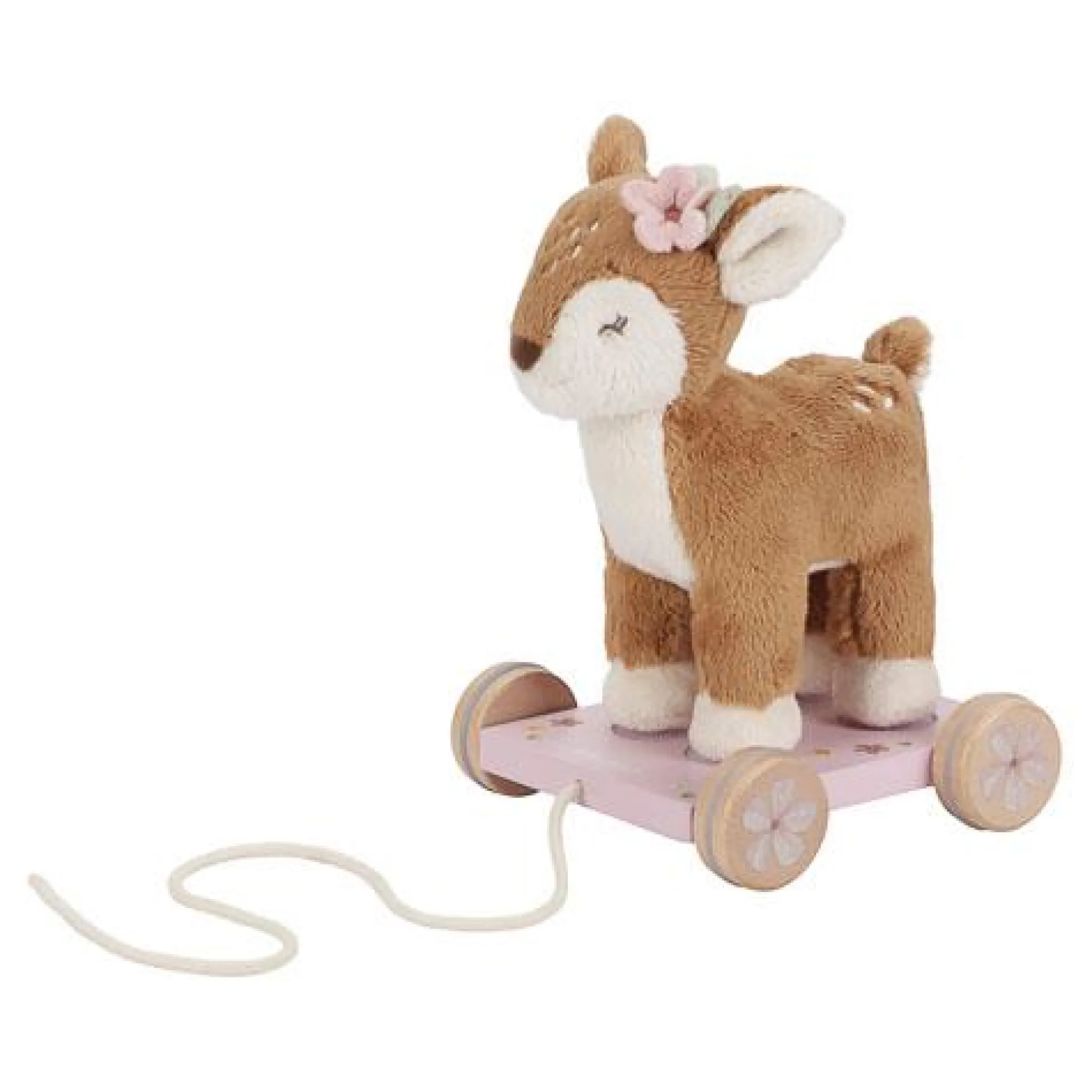 Little Dutch Pull Animal Deer - Pink - Fairy Garden Hot